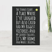 Schattigee Tennis Kaarten Hof Racket Racquet Net K (Voorkant)