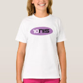 Schattigee tennis top t shirt voor sportieve meisj (Voorkant)