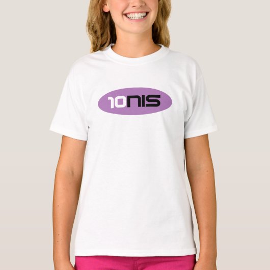 Schattigee tennis top t shirt voor sportieve meisj (Voorkant)