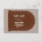 Schattigee Terracotta Cielito Lindo Diapper Raffle Informatiekaartje (Voorkant)