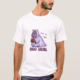 Schattigee Thai Baby Hippo Moo Deng Boo Deng Ghost T-shirt