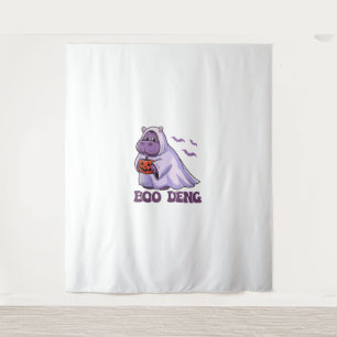 Schattigee Thai Baby Hippo Moo Deng Boo Deng Ghost Wandkleed