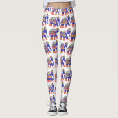 Schattigee Thai Elephant Pattern Leggings (Voorkant)