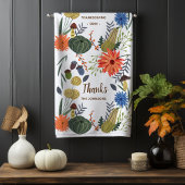 Schattigee Thanksgiving bloemenpaddenstoel herfst Handdoek