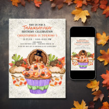 Schattigee Thanksgiving Cupcakes Verjaardag