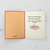 Schattigee Thanksgiving Dag Overlevingsgids Feestdagen Kaart (Binnen)