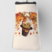 Schattigee Thanksgiving Dinosaurus Golfheadcover (Draai 90)