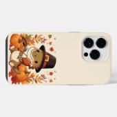 Schattigee Thanksgiving Dinosaurus iPhone Hoesje (Achterkant horizontaal)