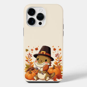 Schattigee Thanksgiving Dinosaurus iPhone 14 Pro Max Hoesje
