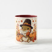 Schattigee Thanksgiving Dinosaurus Mok (Midden)
