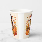 Schattigee Thanksgiving Dinosaurus Papieren Bekers (Rechts)