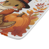 Schattigee Thanksgiving Dinosaurus Snijplank (Hoek)