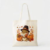 Schattigee Thanksgiving Dinosaurus Tote Bag (Voorkant)