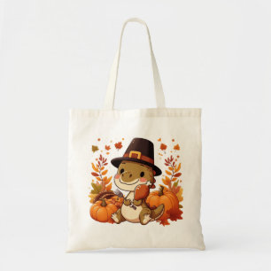 Schattigee Thanksgiving Dinosaurus Tote Bag