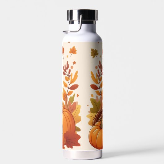 Schattigee Thanksgiving Dinosaurus Waterfles (Rechts)