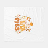 Schattigee Thanksgiving Herfstdik Dijen en Pompoen Fleece Deken (Voorkant (Horizontaal))