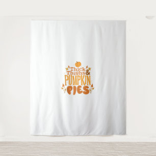 Schattigee Thanksgiving Herfstdik Dijen en Pompoen Wandkleed