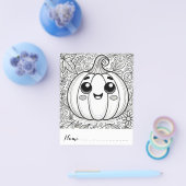 Schattigee Thanksgiving pompoen kleurplaten Flyer (Enkel)