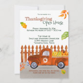 Schattigee Thanksgiving Sinaasappel Truck Pumpkins Kaart (Voorkant)