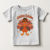 Schattigee Thanksgiving Turkije Cartoon - "Gobble  (Voorkant)