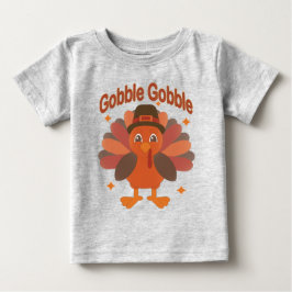 Schattigee Thanksgiving Turkije Cartoon - "Gobble 