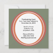 Schattigee Thanksgiving Turkije Cartoon - "Gobble  Kaart (Achterkant)