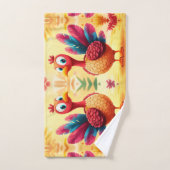 Schattigee Thanksgiving Turkije Handdoek (Handdoek)