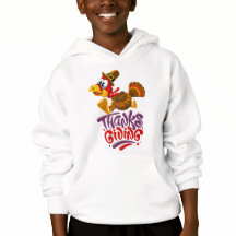 Schattigee Thanksgiving Turkije Kinder Hoodie