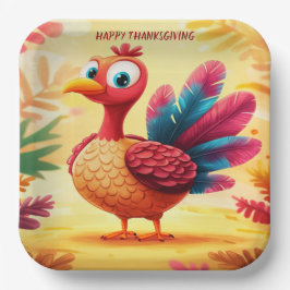 Schattigee Thanksgiving Turkije Papier Bord