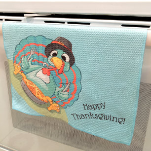Schattigee Thanksgiving Turkije Pelgrim Pumpkin Pi Theedoek