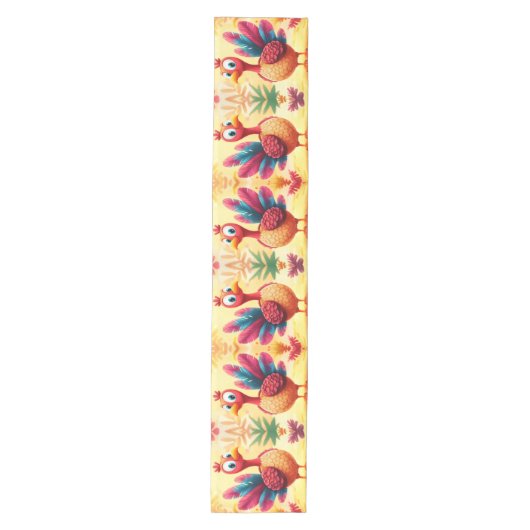 Schattigee Thanksgiving Turkije Tafelloper (Voorkant)