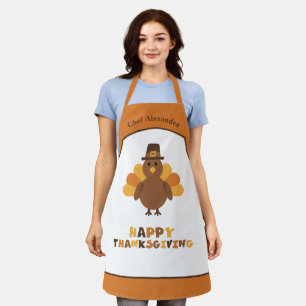 Schattigee Thanksgiving Turkije Vakantie Koken Gif Schort