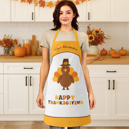 Schattigee Thanksgiving Turkije Vakantie Koken Gif Schort