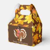 Schattigee Thanksgiving Vakantie kalkoen voeg naam Bedankdoosjes (Achterkant)