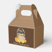 Schattigee Thanksgiving Vakantie kalkoen voeg naam Bedankdoosjes (Achterkant)