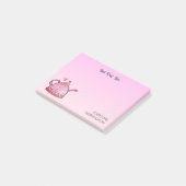 Schattigee Theeliefhebber Inspirerend Gezellige Ka Post-it® Notes (Schuin)