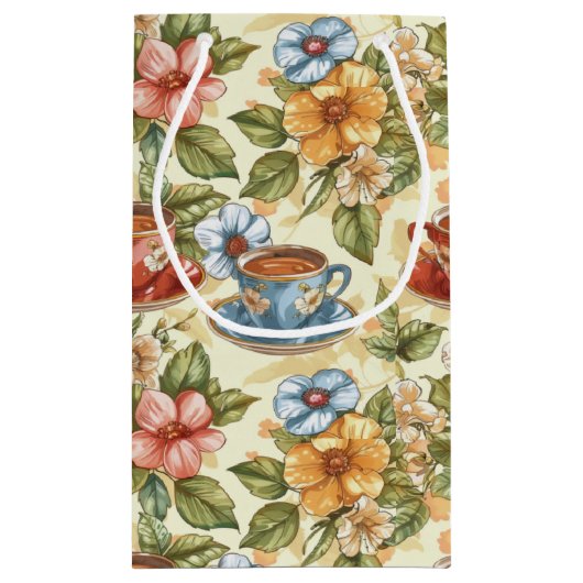 Schattigee theeliefhebbers betegeld feest klein cadeauzakje (Achterkant)