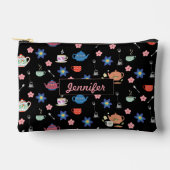 Schattigee theepot en beker met aangepaste naam etui (Voorkant)