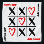 Schattigee Tic Tac Toe Custom Name Valentijnsdag Bandana<br><div class="desc">Simple Wavy Graphics Be Mine Valentijn Pet Bandana - Love-thema accessoire voor uw geliefde harige vriend Beschrijving: Show uw huisdier sommige liefde deze Valentijnsdag met onze "Simple Wavy Graphics Be Mine Valentijn Pet Bandana." Dit charmante accessoire is de perfecte manier om de band te vieren die je deelt met je...</div>