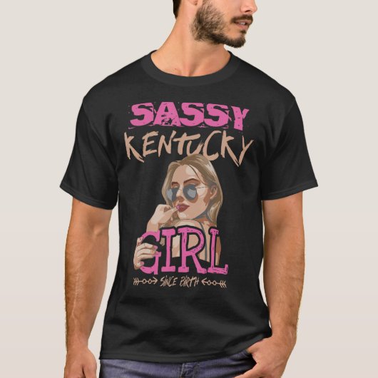 Schattigee tiener meisjes outfit Sassy Kentucky me T-shirt (Voorkant)