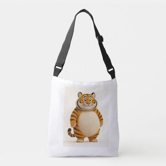 Schattigee Tiger Cub Canvas tas (Voorkant)