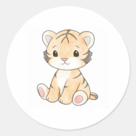 Schattigee Tiger Cub Sticker Schattig Wildlife Ani