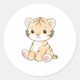 Schattigee Tiger Cub Sticker Schattig Wildlife Ani