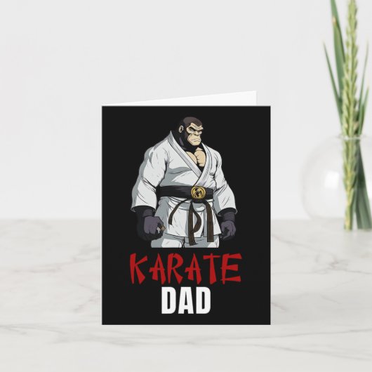 Schattigee Tiger Karate Dad - Funny Martial Arts S Kaart (Voorkant)