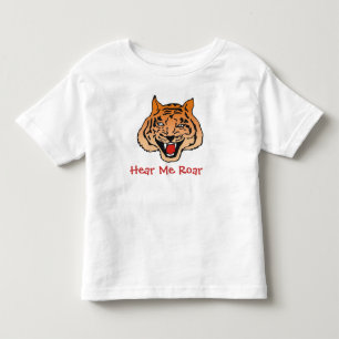 Schattigee Tiger T "Hear Me Roar" voor peuters Kinder Shirts