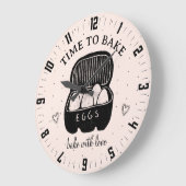 Schattigee tijd om bakkerskeuken te bakken grote klok (Hoek)