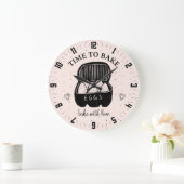 Schattigee tijd om bakkerskeuken te bakken grote klok (Huis)