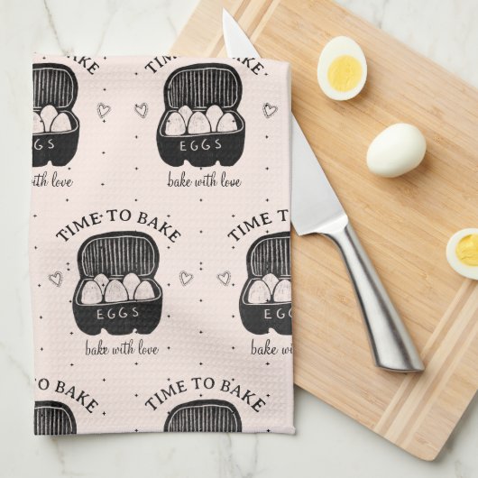 Schattigee tijd om bakkerskeuken te bakken theedoek (Quarter Fold)