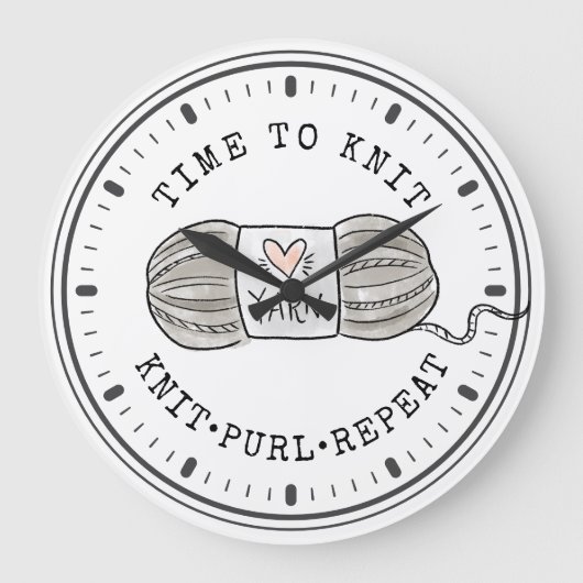 Schattigee tijd om grote klok te breien (Voorkant)