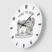 Schattigee tijd om grote klok te naaien (Hoek)